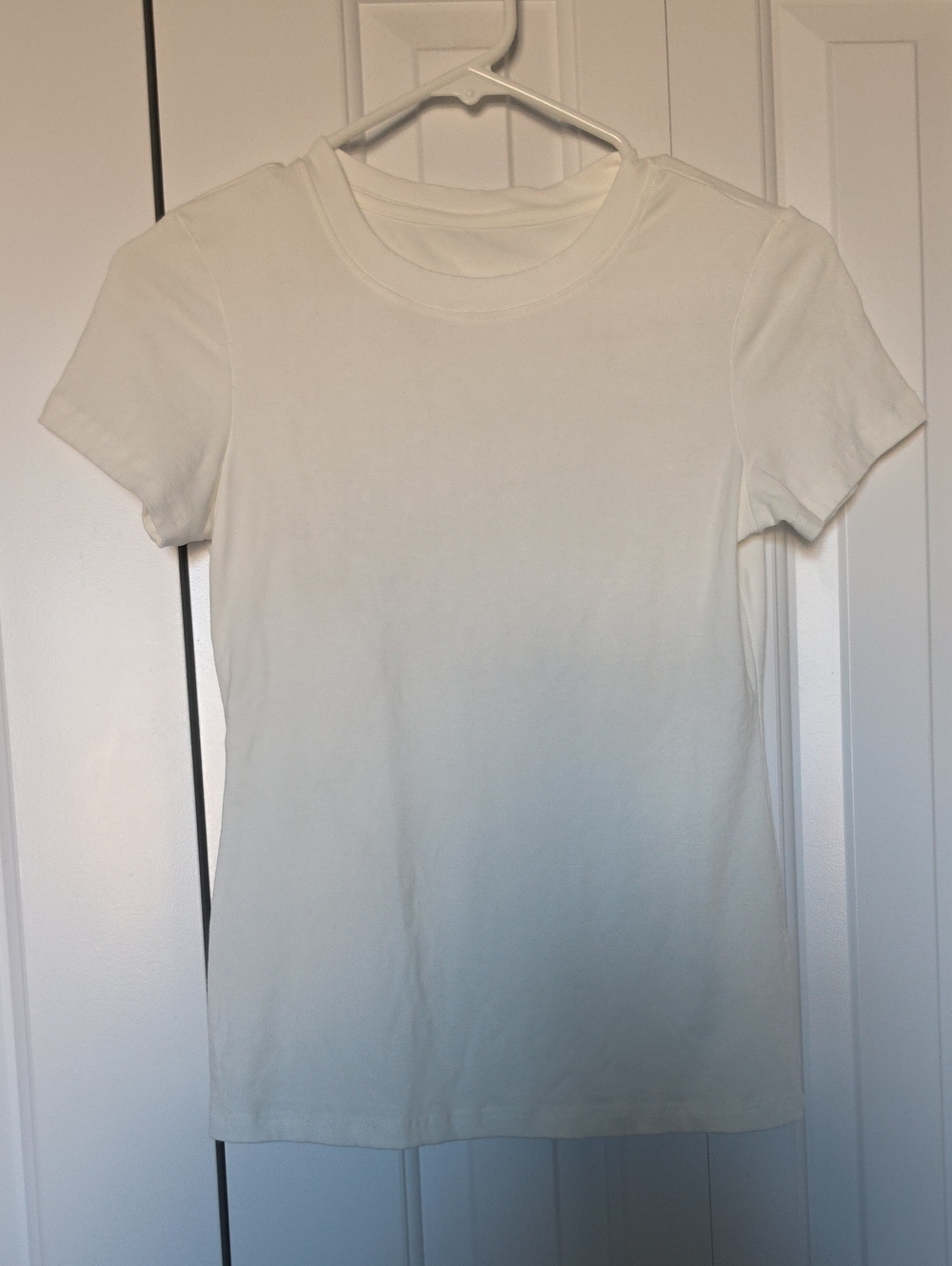 Classic White Crewneck Short-Sleeve Tee
